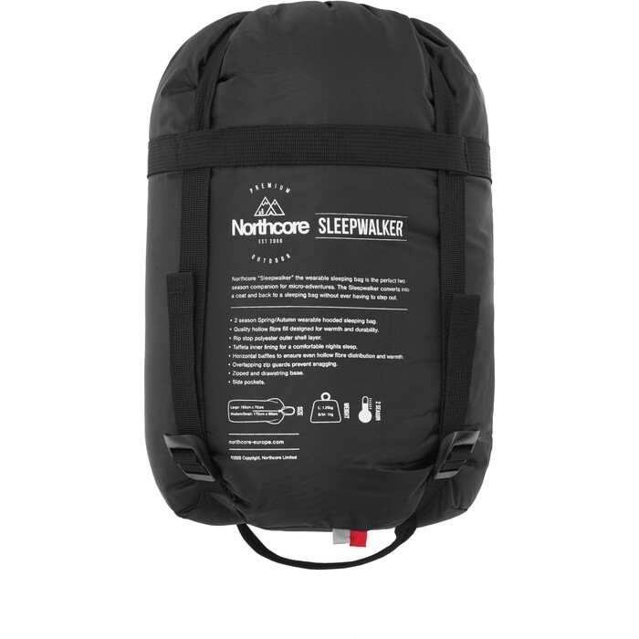 2024 Northcore Cabrio-Schlafsack NOCO126AB - Rot